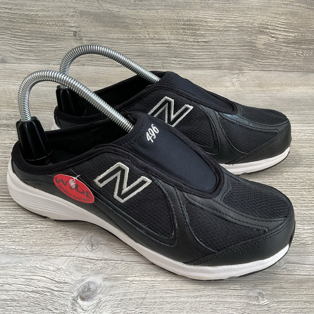 New Balance 496 Walking WW496MBW Women's Size 8D Wide Slip On Mule Shoes Slides